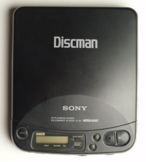 A Sony discman, a concept that NOBODY TRIED BEFORE!