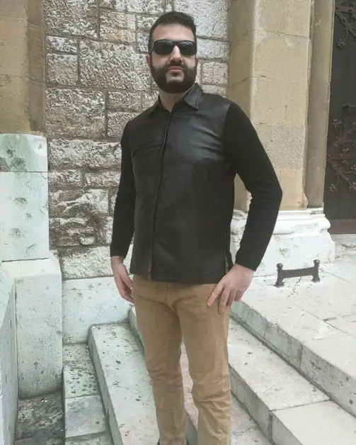 Leon Papo wearing a Brunello Cucinelli cashmere blouson