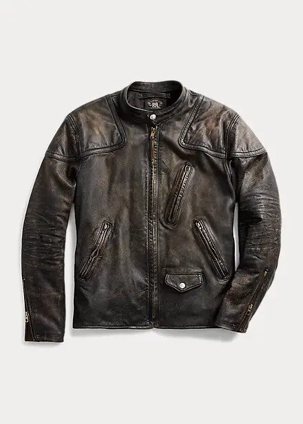 A RRL leather jacket.