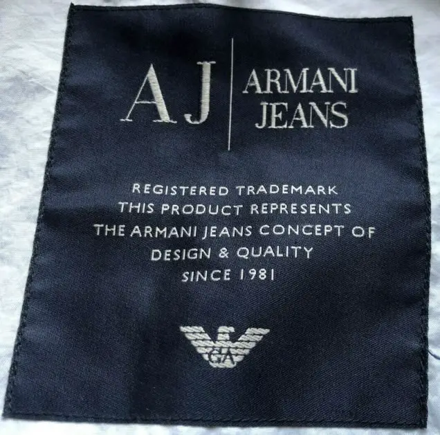 The most recent Armani Jeans line logo. 