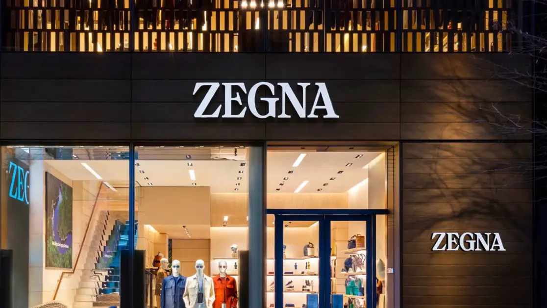 A Zegna shop.